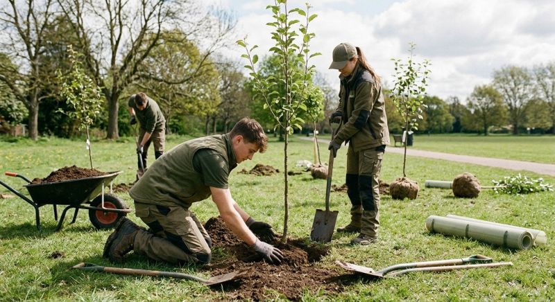 Apple Tree Planting in Ventura County, CA
