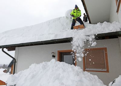 Roof Snow Raking in Long Island, NY