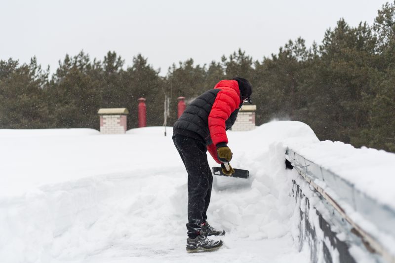 Roof Snow Raking in Long Island, NY